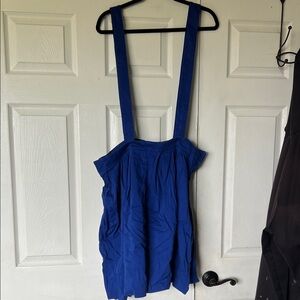 Magically Made Blue Skirt with Suspenders
